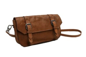 Borsa in vera pelle crust. Aspell accessori moda
