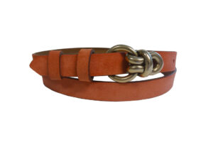 Cintura in vera pelle scamosciata