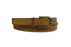 Cintura in vera pelle scamosciata