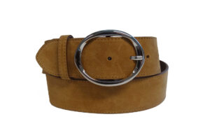 Cintura in vera pelle scamosciata