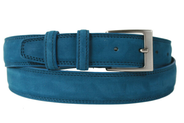 Cintura in vera pelle unisex effetto nabuk