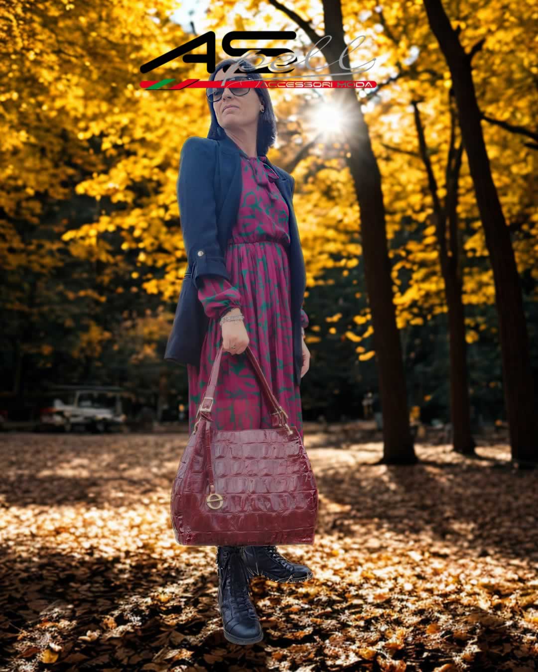 Borsa Agnese in cocco vera pelle