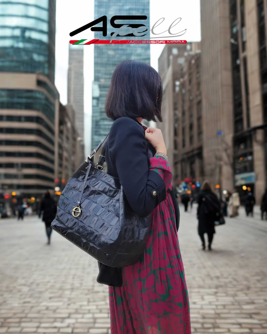 Borsa Agnese in cocco vera pelle