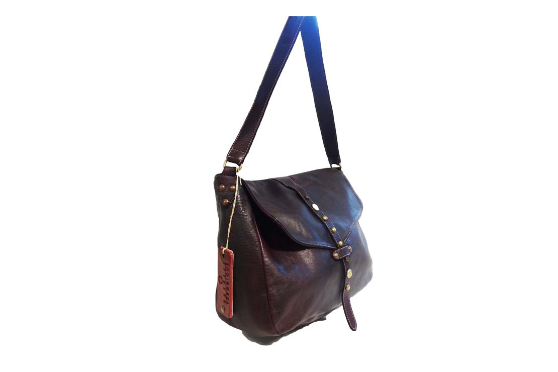 Borsa Enrica Aubergine Aspell accessori moda