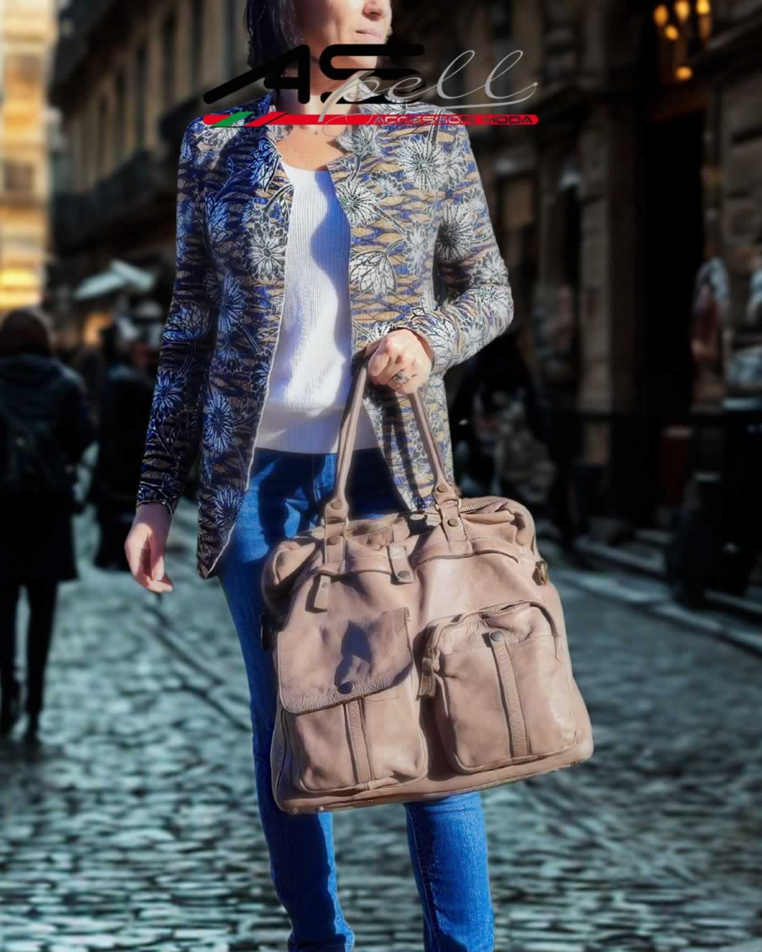 Borsa Raul in vera pelle